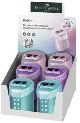 Faber-Castell Hegyezõ FABER-CASTELL RollOn Sparkle 2 lyukú tartályos metál színekben (183900) - tonerpiac