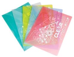 FlexOffice Irattartó tasak, A4, PP, patentos, 180 mikron, FLEXOFFICE "FO-CBF05", vegyes színek (FO-CBF05SZIN) - nyomtassingyen