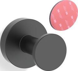 DECOR WALTHER Agățătoare de perete Basic negru mat asamblare autoadezivă (0535560)