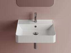 SAPHO Kvanta öntött márvány mosdó 50x40 cm, fehér KV050 (KV050)