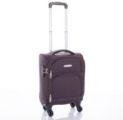 Leonardo Da Vinci sötétbarna négykerekü textil mini bőrönd 2307