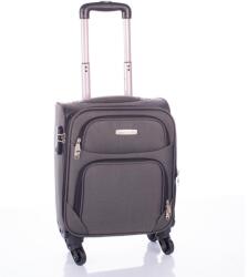 Leonardo Da Vinci szürke négy kerekű textil mini bőrönd 6101