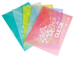 FlexOffice Irattartó tasak, A4, PP, patentos, 180 mikron, FLEXOFFICE "FO-CBF05", vegyes színek (FO-CBF05SZIN) - tonerpiac