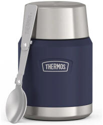 Thermos Icon Termosz ételre összehajtható kanállal és bögrével - sötétkék - 470ml (173084_the)
