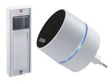 Urmet RF dallamcsengő 13dallam LED+vaku hangmenü dugaljba 500m-hatótáv 83dB fehér CALIMA 400 GB GROTHE - 43601 (43601)