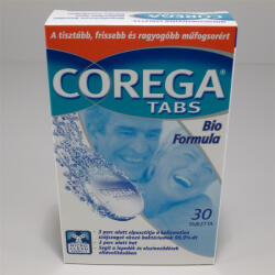 Corega tabs műfogsor tisztító tabletta 30 db - delfinbuvar