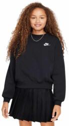 Nike Gyerek szabadidős cipzár nélküli pulcsi Nike G NSW CLUB FLEECE BXY CRW LBR fekete FZ9244-010 - XS