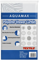 AquaMax Zuhanyfüggöny - STAR - Impregnált textil - 180 x 200 cm (77-161238)