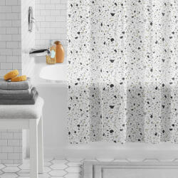 AquaMax Zuhanyfüggöny - TERRAZZO - Impregnált textil - 180 x 200 cm (77-161239)