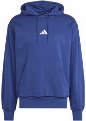 Adidas Férfi sportos cipzár nélküli pulcsi adidas ESSENTIALS FEELCOZY FLEECE HOODIE kék JE3810 - L
