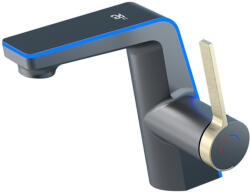 Austler FH-3433QH smart mosdó csaptelep - multifunkciós fej - vízhőfok kijelző (gunmetal / arany) (FH-3433QH) - insolite