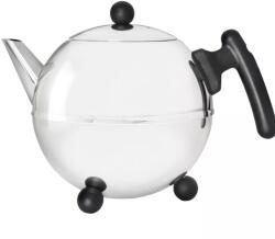 Bredemeijer Bella Ceainic cu pereți dubli, capacitate: 1, 20 litri, înălțime: 181 mm, oțel inoxidabil și negru