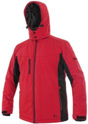 CXS Férfi meleg softshell kabát VEGAS - Piros / fekete | XL (1220-013-260-95)