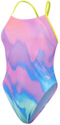 Speedo Womens Allover Digital Tie Back - Pastel Ripples L - UK36