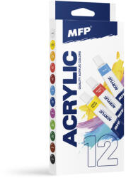 MFP Akrilfesték Készlet 12x12 ml Alap Színek (MFP6300391)