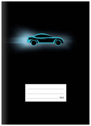 MFP Lux Füzet Iskolai A/5 60 Lapos Vonalas Autó Fekete (MFP7520395)