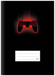 MFP Lux Füzet Iskolai A/5 60 Lapos Vonalas Gamepad Fekete (MFP7520396)