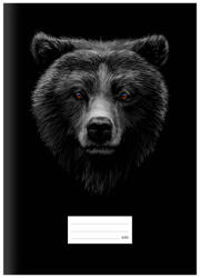 MFP Füzet Iskolai A/4 40 Lapos Sima Medve Fekete (MFP7520209)