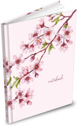 MFP Füzet A/4 Keményfedeles 100 Lapos Négyzetrácsos Barackvirág (MFP7501480)