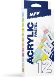 MFP Akrilfesték Készlet 12x12 ml 10 Pasztell 2 Metál Szín (MFP6300392)
