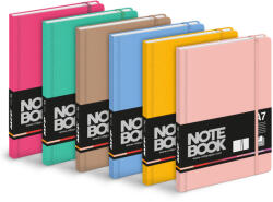 MFP Notesz Gumis A/7 Vonalas 100 Lapos Vegyes Színek Mix 2 (MFP7501607)