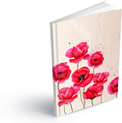 MFP Füzet A/5 Keményfedeles 100 Lapos Vonalas Pipacs (MFP7501577)