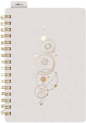 MFP Notesz Spirálos A/6 80 Lapos Vonalas Krém (MFP7501616)