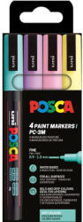 uni UNI Posca PC-3M Akril Marker Készlet 4 Darab/Készlet Lágy Színek PFP (2UPC3M4DBLAGY)