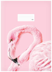 MFP Lux Füzet Iskolai A/4 60 Lapos Vonalas Flamingó (MFP7520366)