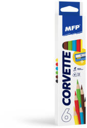 MFP Színesceruza Készlet Háromszögletű 6 Darabos Hegyezővel (MFP6330509)