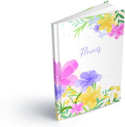 MFP Füzet A/5 Keményfedeles 100 Lapos Sima Tavaszi Virágok (MFP7501562)