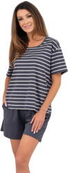 Italian Fashion Pijama dama ITALIAN FASHION BETTY scurt print/grafit/grafit: XXL (AAF-KPZ-BETT-KKGG XXL)