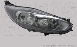 Ford Fiesta 2013-2017 - Fényszóró H7/H15 jobb, fekete h. (motorral) DEPO