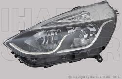 Renault Clio 2016-2019 - Fényszóró H1/H7 bal króm h. (motorral) DEPO *