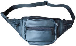 Plazabox Bőr övtáska fekete sokzsebes (le-4915-black)