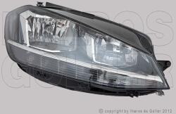VW Golf VII 2016-2019 - Fényszóró H7/H9+LED jobb (motorral) DEPO