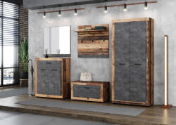  Komód 2 ajtóval és 1 fiókkal Old Style Dark / Matera színkombinációban - LUNA2 (wipPULUKO21ODMA0C3020)