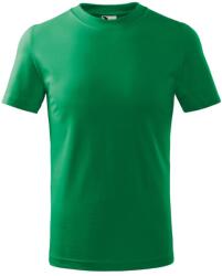 MALFINI Basic Gyermek póló - Középzöld | 110 cm (4 éves) (1381608)