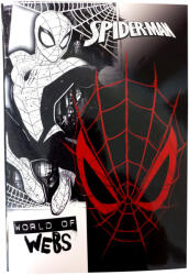 Pókember World of Webs B/5 vonalas füzet 40 lapos