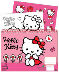 Hello Kitty Sweetheart A/4 spirál vázlatfüzet 40 lapos matricával