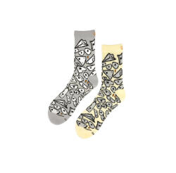 YY Vertical Spray Wall - Grey - S (35-38) (YY_SOCKS_SWG_S)