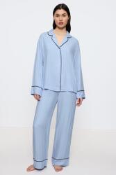 Triumph Amourette Jacquard PW viszkózpizsama, kék, 3XL