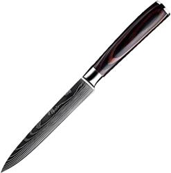 HARAHU Cuțit de bucătărie BL-38116 - Utility / Negru / Maro KP38116