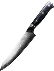 HARAHU Cuțit de bucătărie din oțel damasc - Big Chef/Negru KP32715