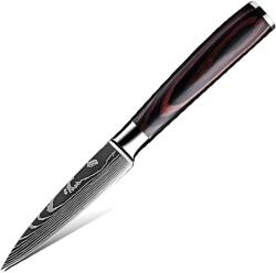 HARAHU Cuțit de bucătărie BL-38119 - Paring / Negru / Maro KP38119