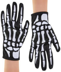 PartyPal Csontvázas kesztyű, rövid, felnőtt