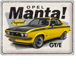 Nostalgic Art Opel "Manta GT/E" dombornyomott fémplakát 30 x 40 cm "23330 (23330)