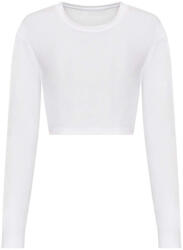 Just Ts JT016 rövid derekú hosszú ujjú Női póló Just Ts, Solid White-M (jt016sowh-m)