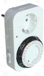 TRACON Programator electromecanic cu priză, săptămânal 230V, 16A, IP20 (TKO-DH)