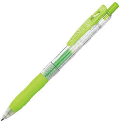 Zebra Zseléstoll, 0, 33 mm, nyomógombos, ZEBRA "Sarasa Clip", világoszöld (14298)